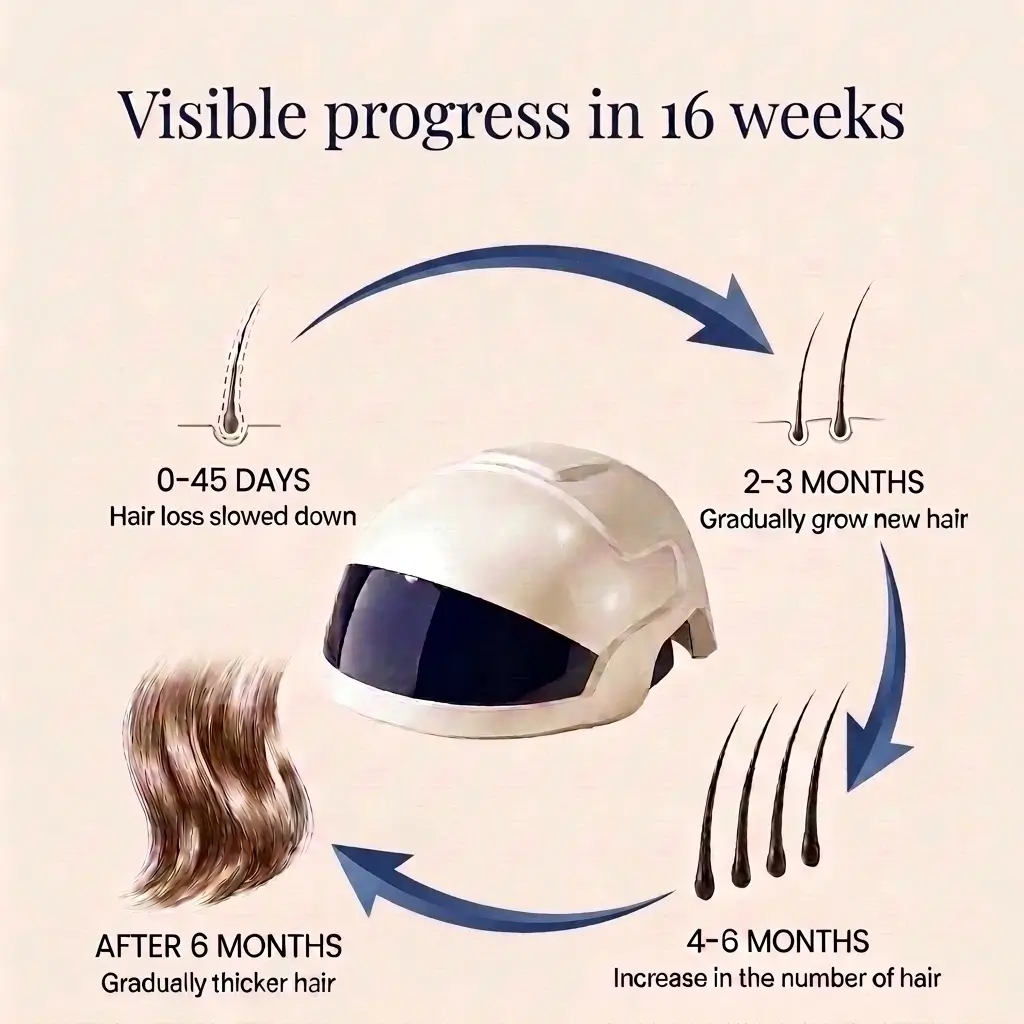 Casque laser anti-chute Rep'hair Thin et cycle de repousse