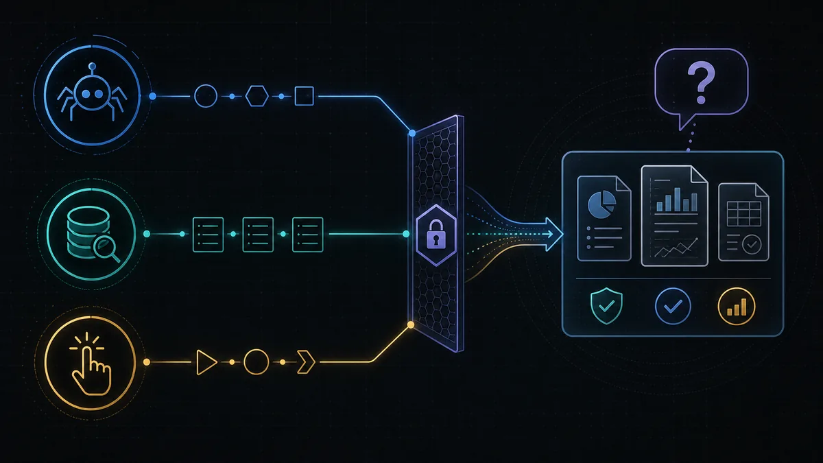 Dark diagram of automatic crawler, search index, and user-requested fetch paths through separate controls