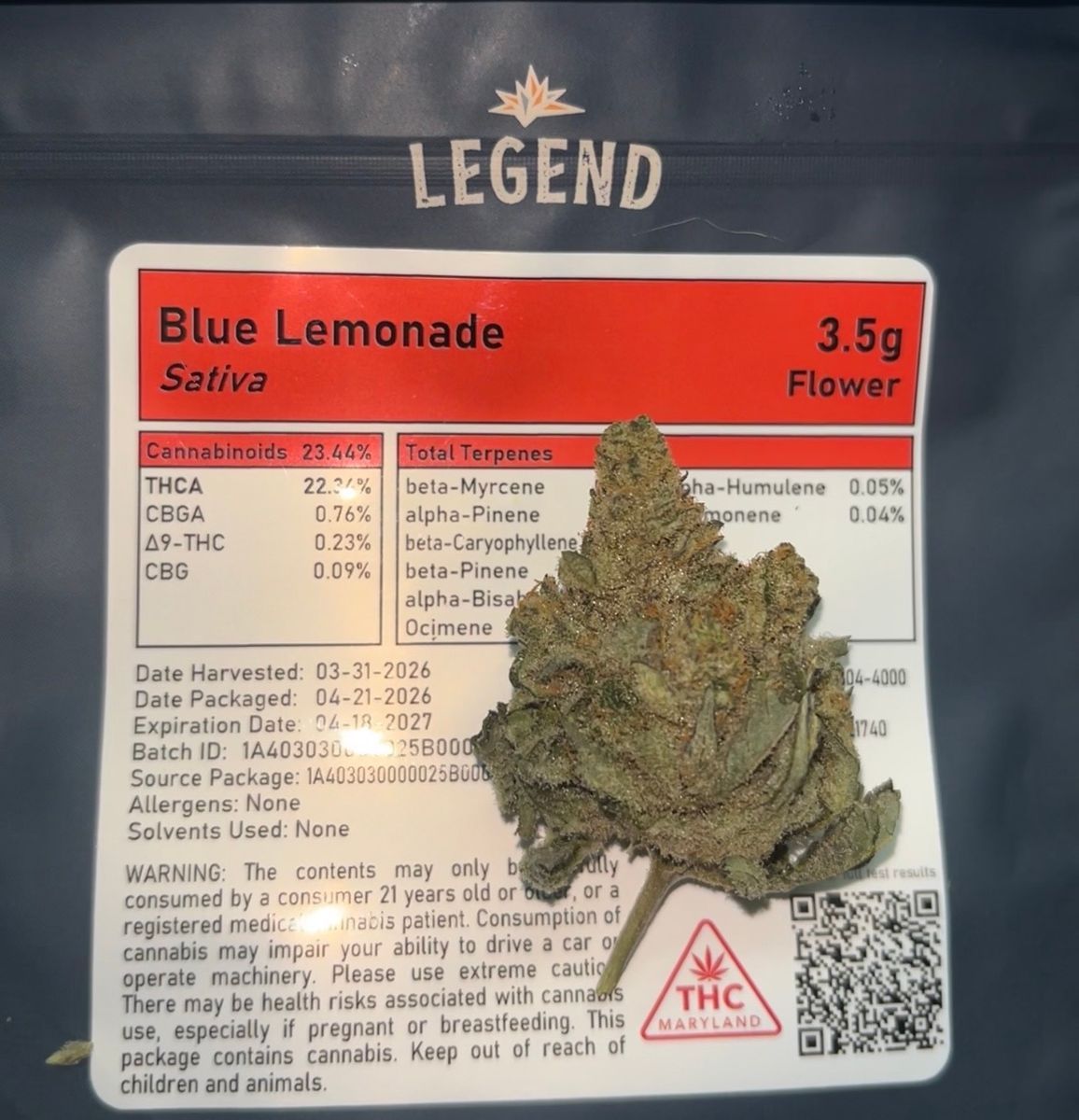 Blue Lemonade strain
