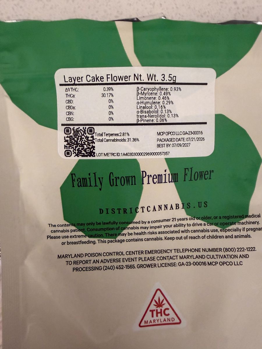 District Cannabis: Layer Cake