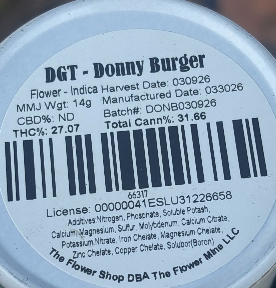 Dr. Greenthumb’s Donny Burger