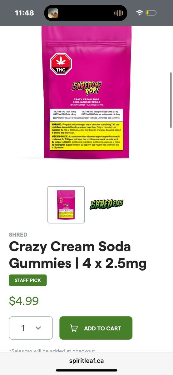 Shred Crazy Cream Soda Gummies