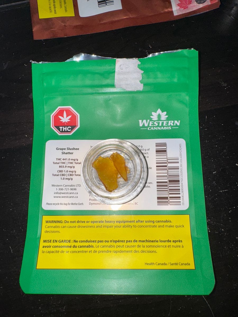 Western Cannabis Grape Slushee Shatter