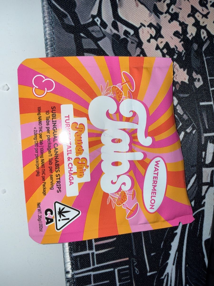 Tabs Tabs Power Trip Sublingual Cannabis Strips