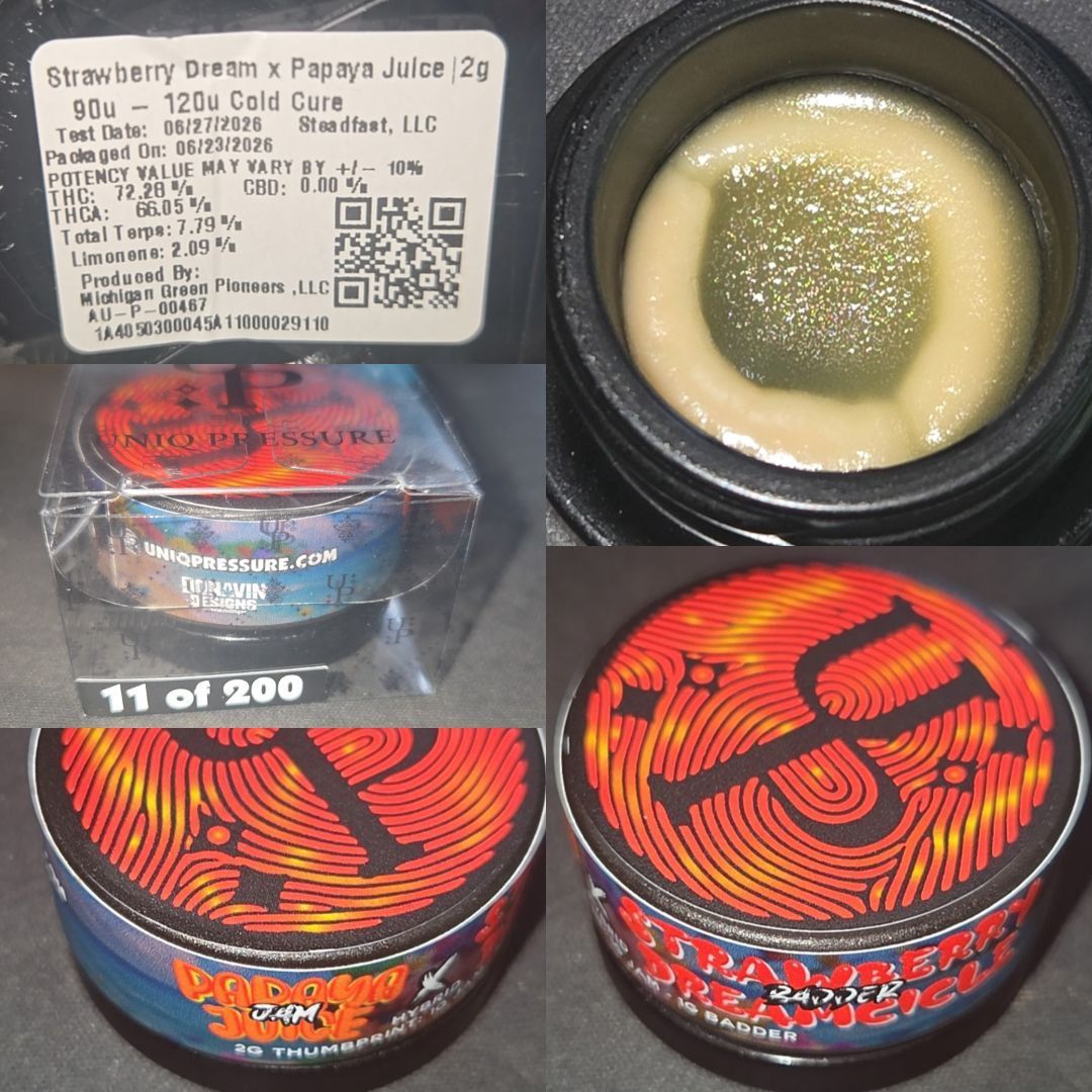 Uniq Pressure: Papaya Juice x Strawberry Dreamcicle