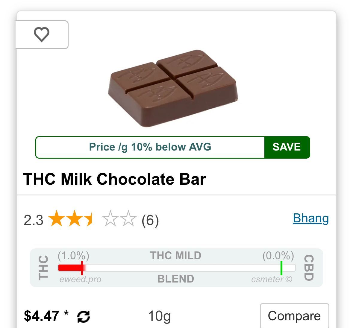 Bhang Bhang Milk Chocolate