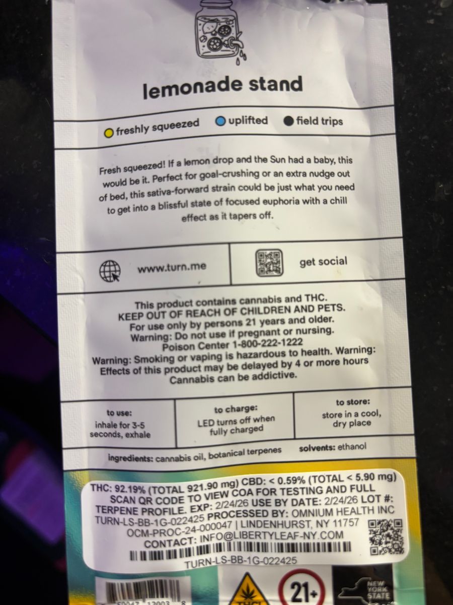 Turn Lemonade Stand