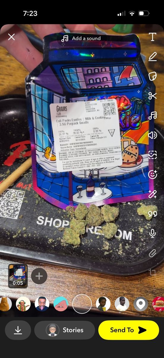 Cali Packs Exotics Milk & Cookies