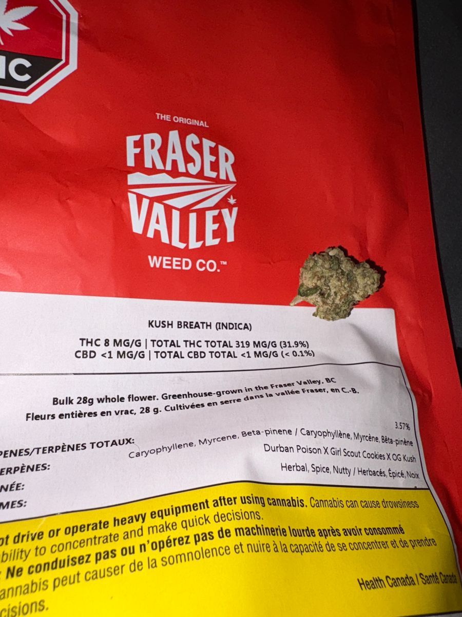 Fraser Valley Weed Co Og Kush Breath