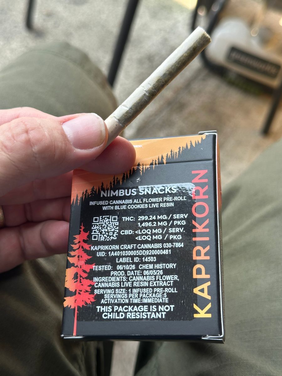 Kaprikorn: Nimbus Snacks W/ Blue Cookies Live Resin 5Pk