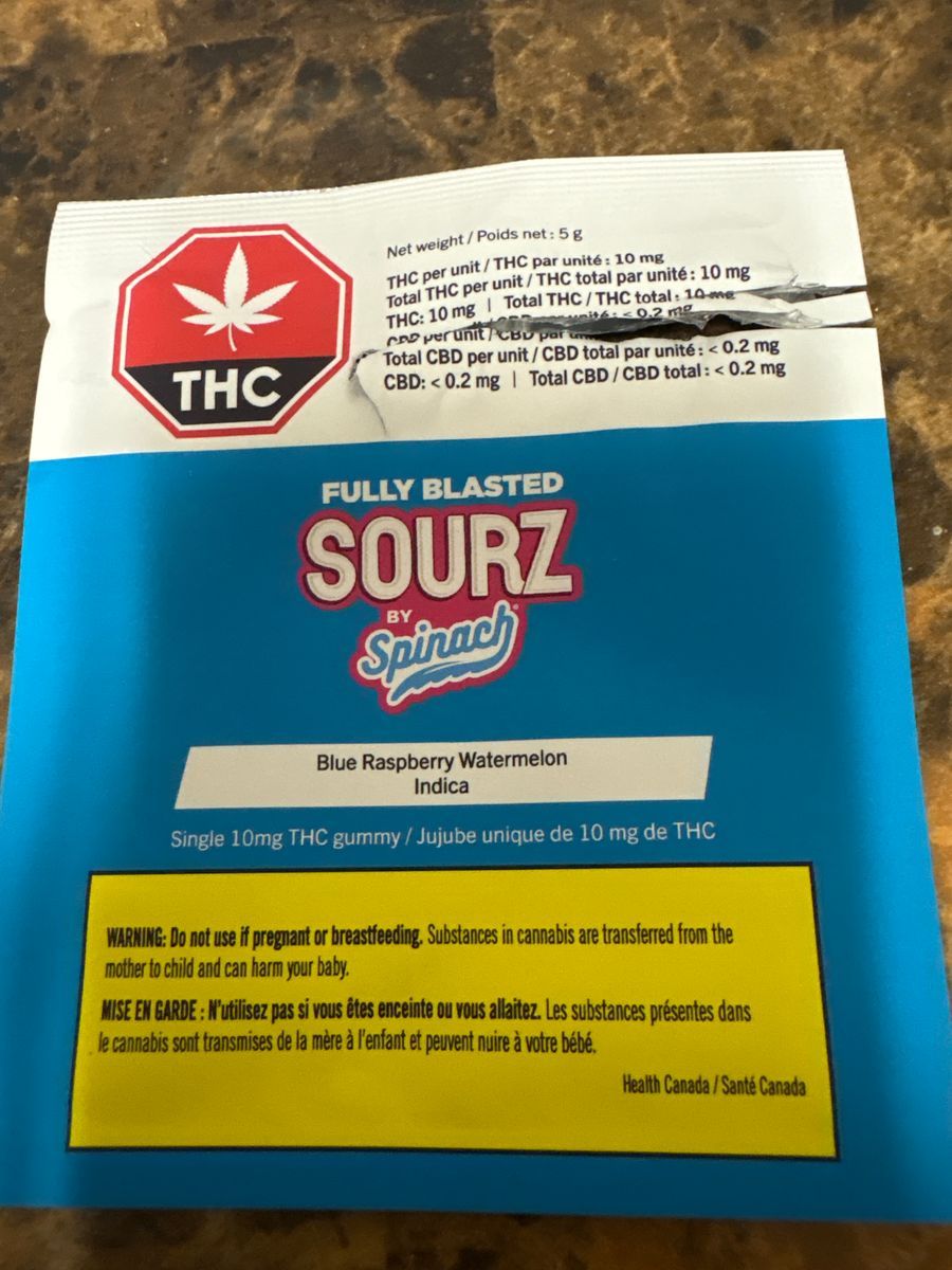 Sourz By Spinach Blue Raspberry Watermelon
