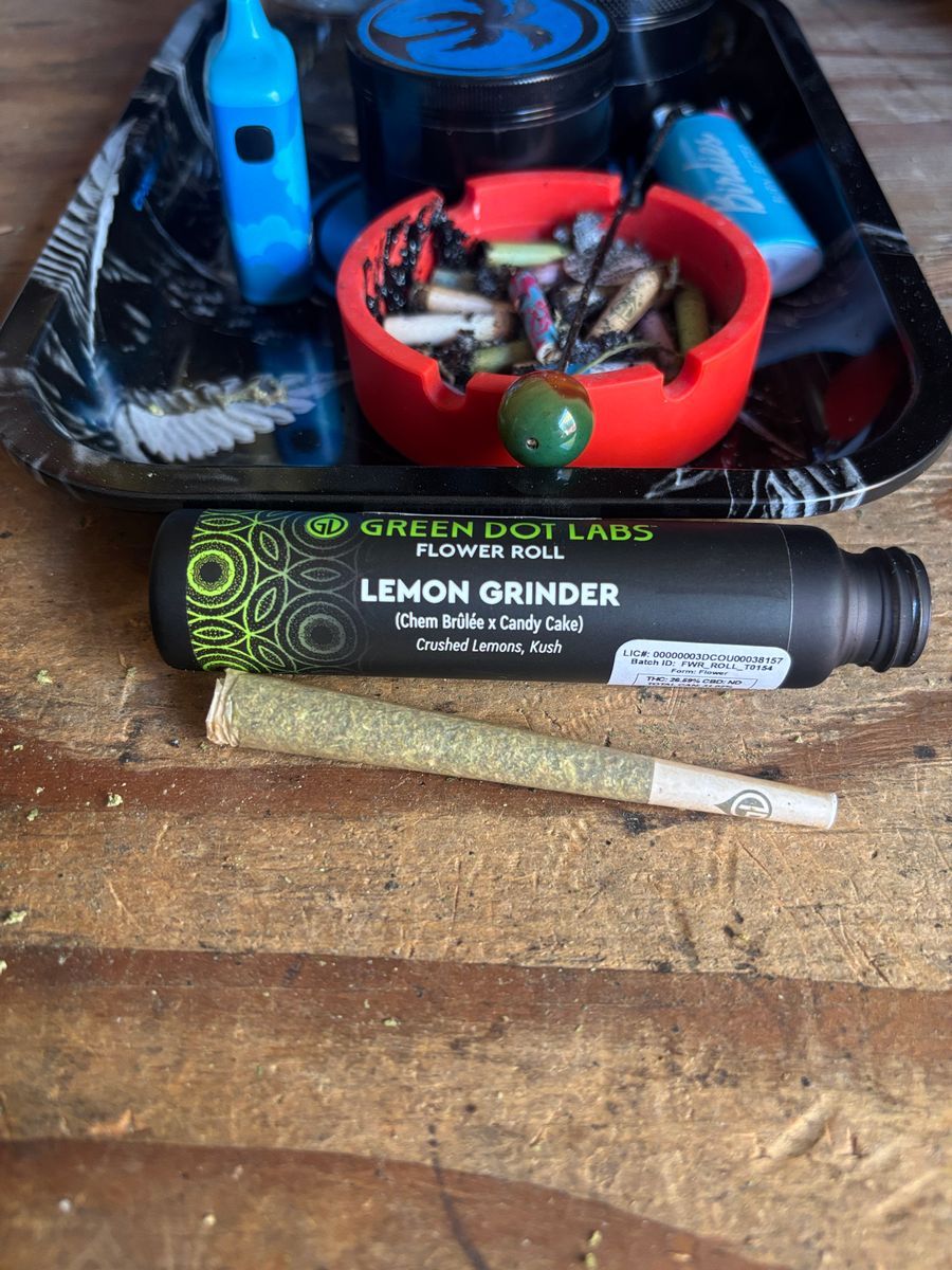 Green Dot Lemon Grinder