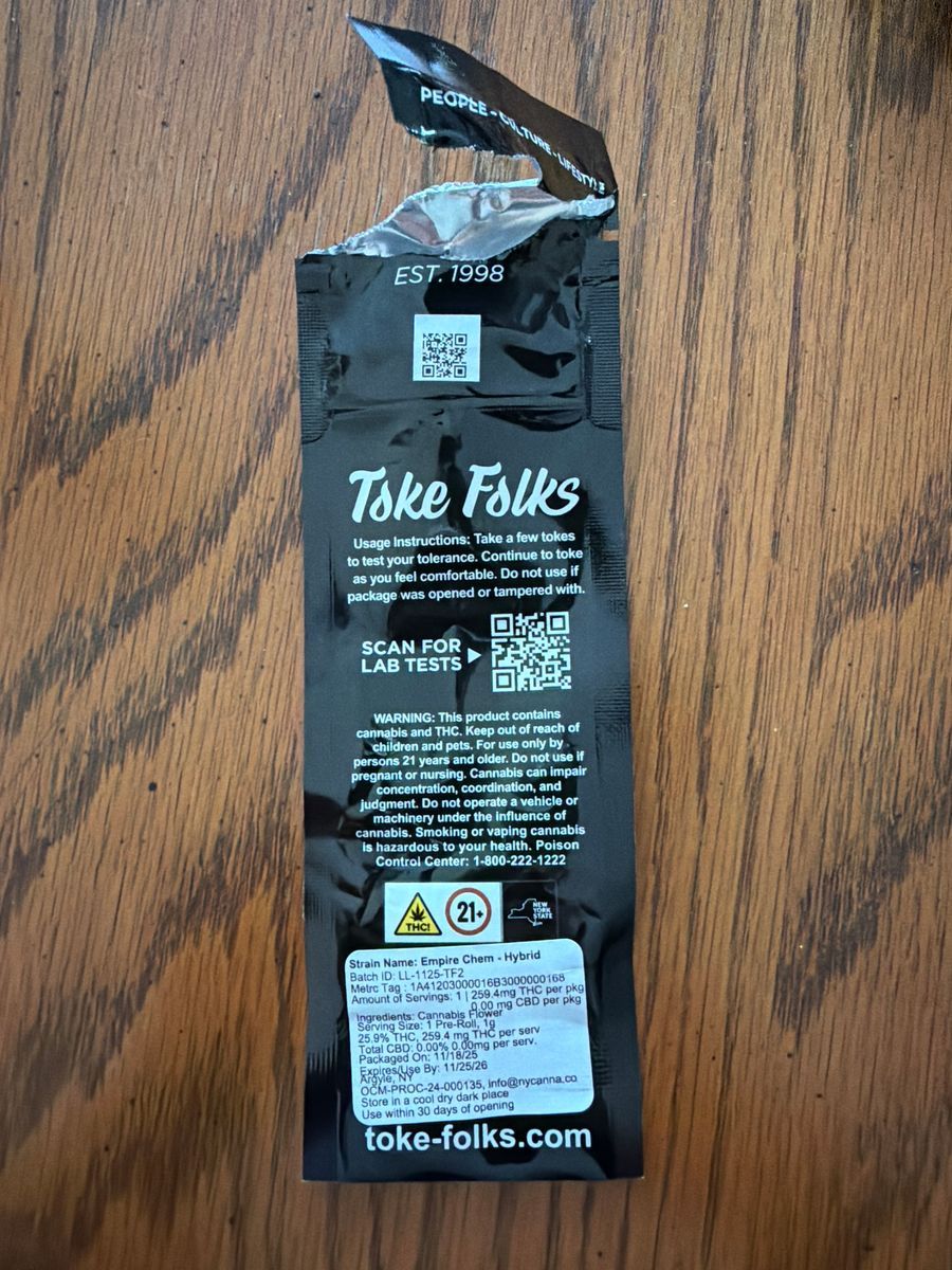 Toke Folks Empire Chem