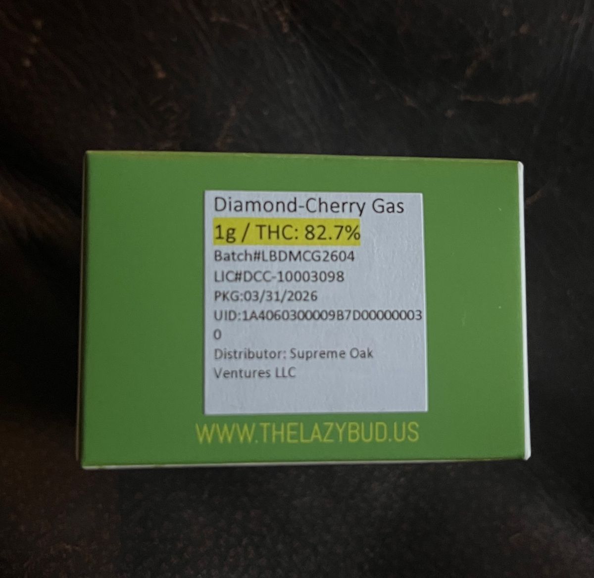 The Lazy Bud Diamond-Cherry Gas