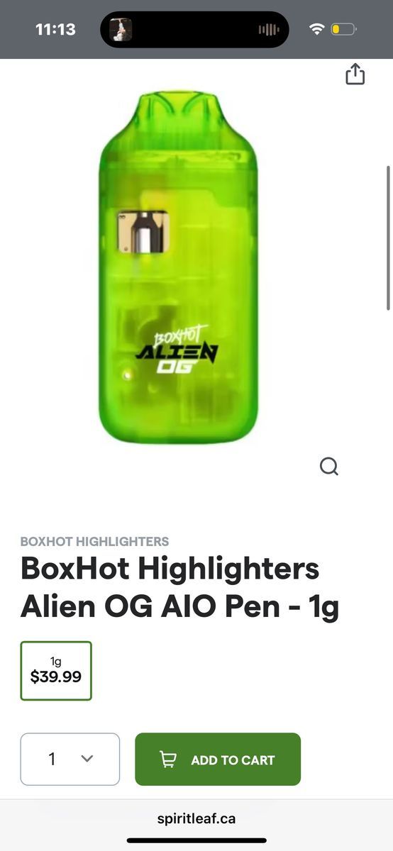 Boxhot Alien Og