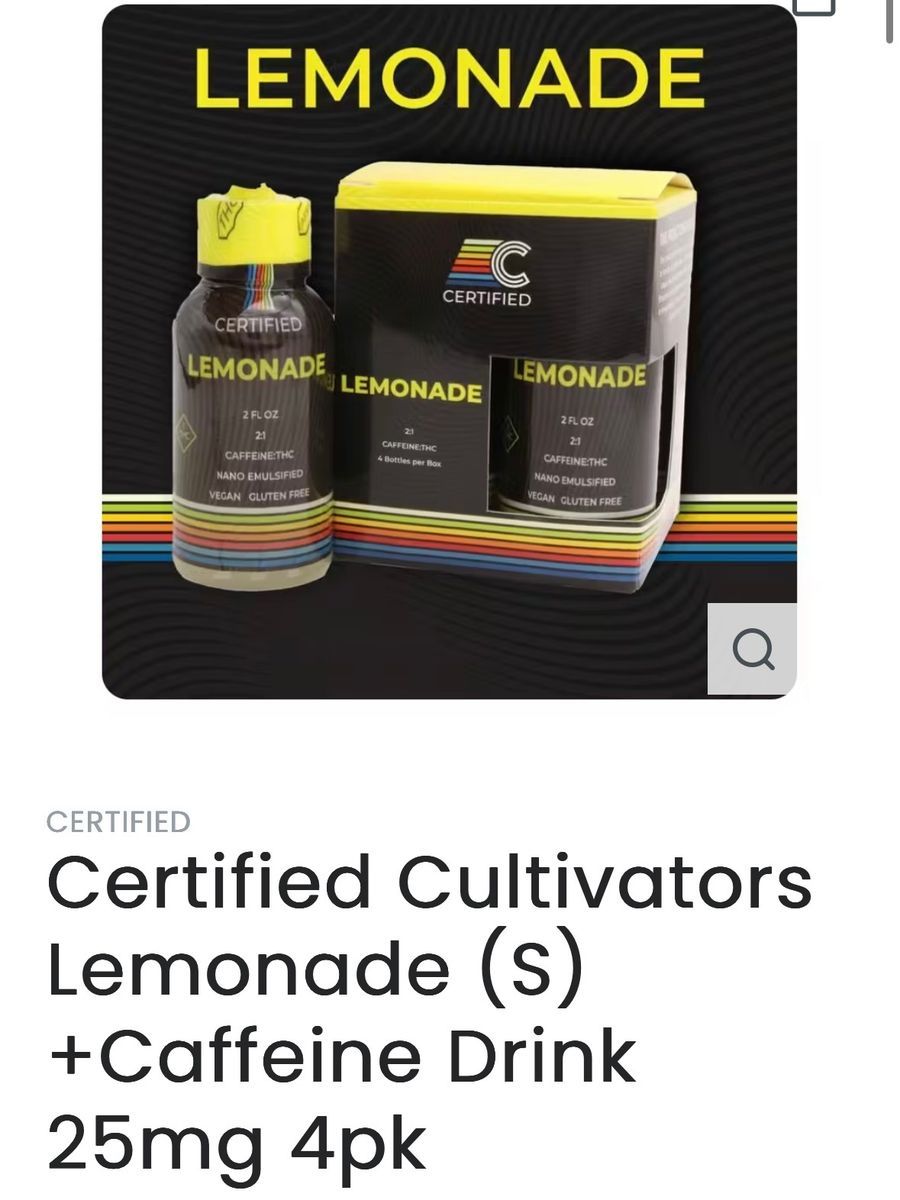 Certified Certified Cultivators Lemonade (S) +Caffeine Drink
