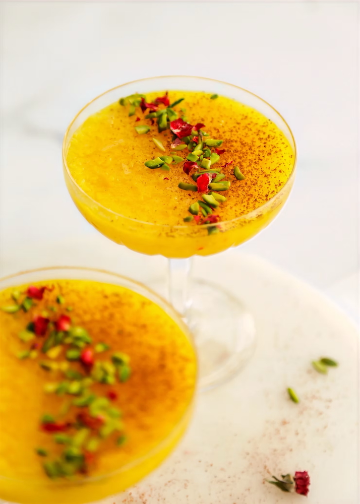 Sholeh Zard (Persian Saffron Rice Pudding)