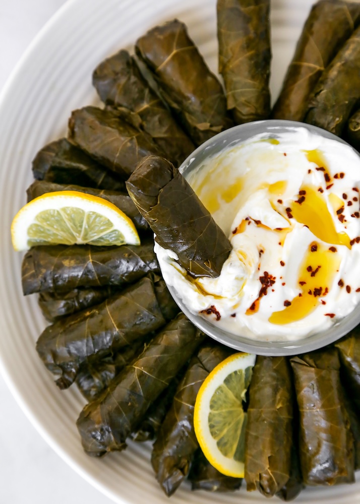 Dolmeh Barg-e Mo (Persian Stuffed Grape Leaves)