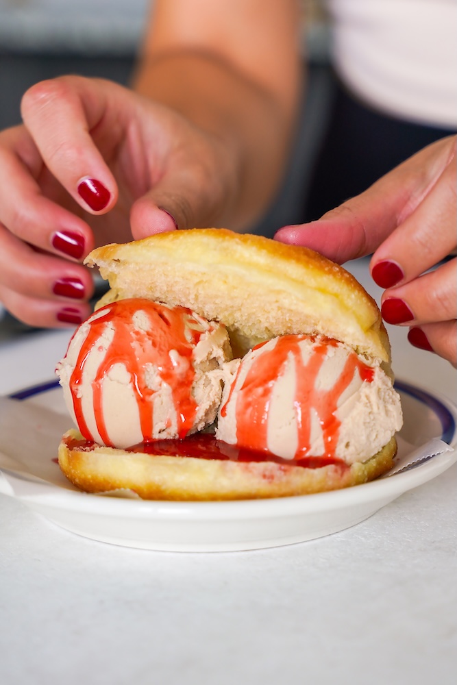 Doughnut Ice Cream Sandwich