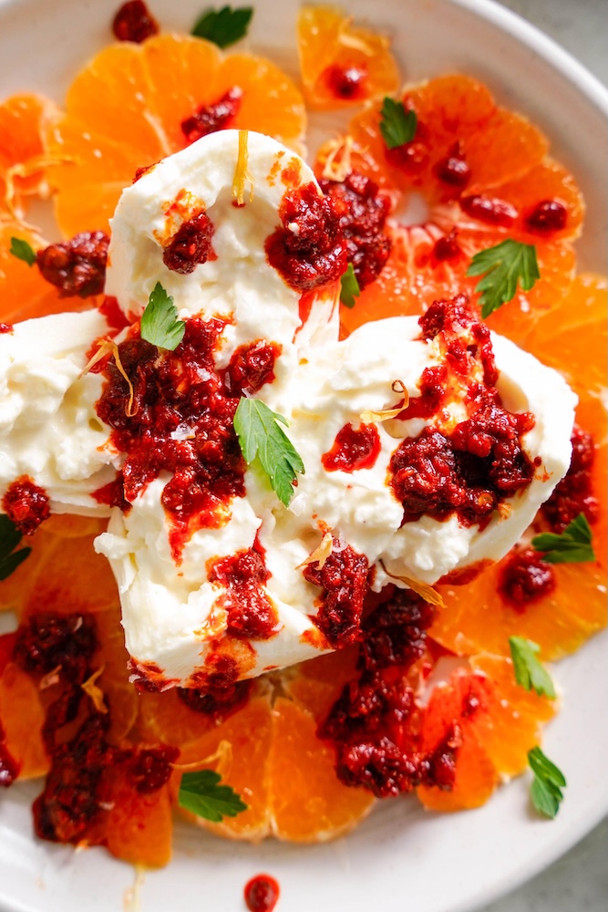 Tangerine, Burrata & N'duja