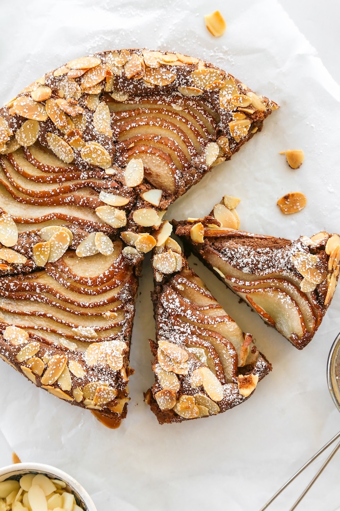 Flourless Chocolate Pear Cake