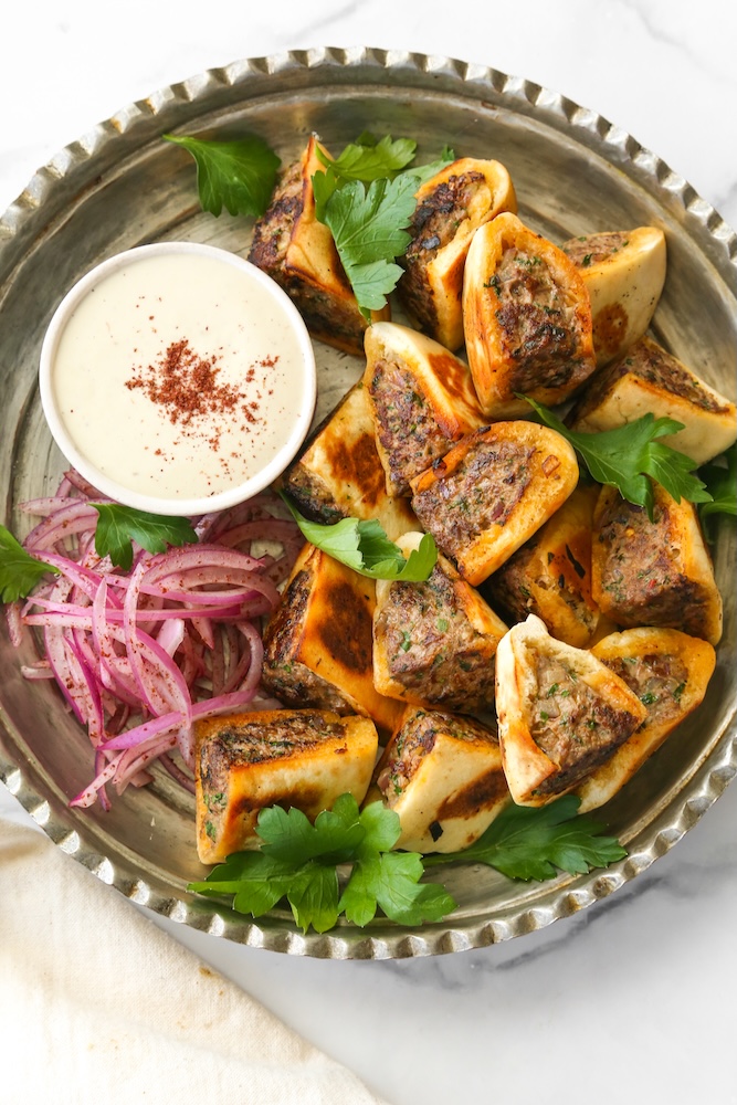 Arayes With Tahini Sauce