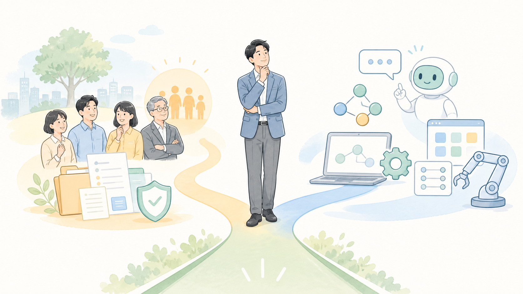画像：AI活用レベルは「機能の多さ」では決まらない。現在地が見える2軸評価
