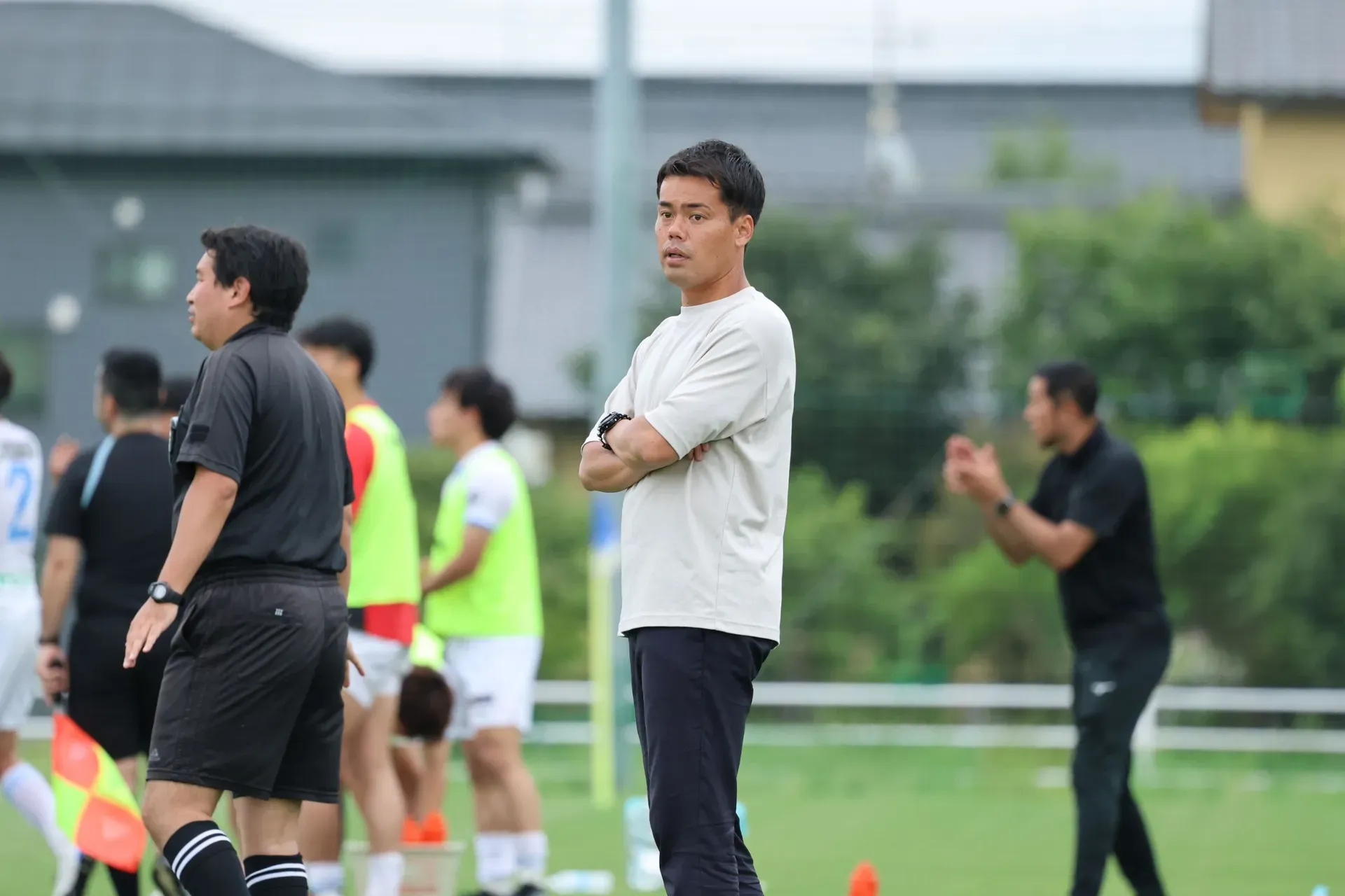 創部6年目のチームを支える選手兼監督。JFL昇格を目指し奮闘中