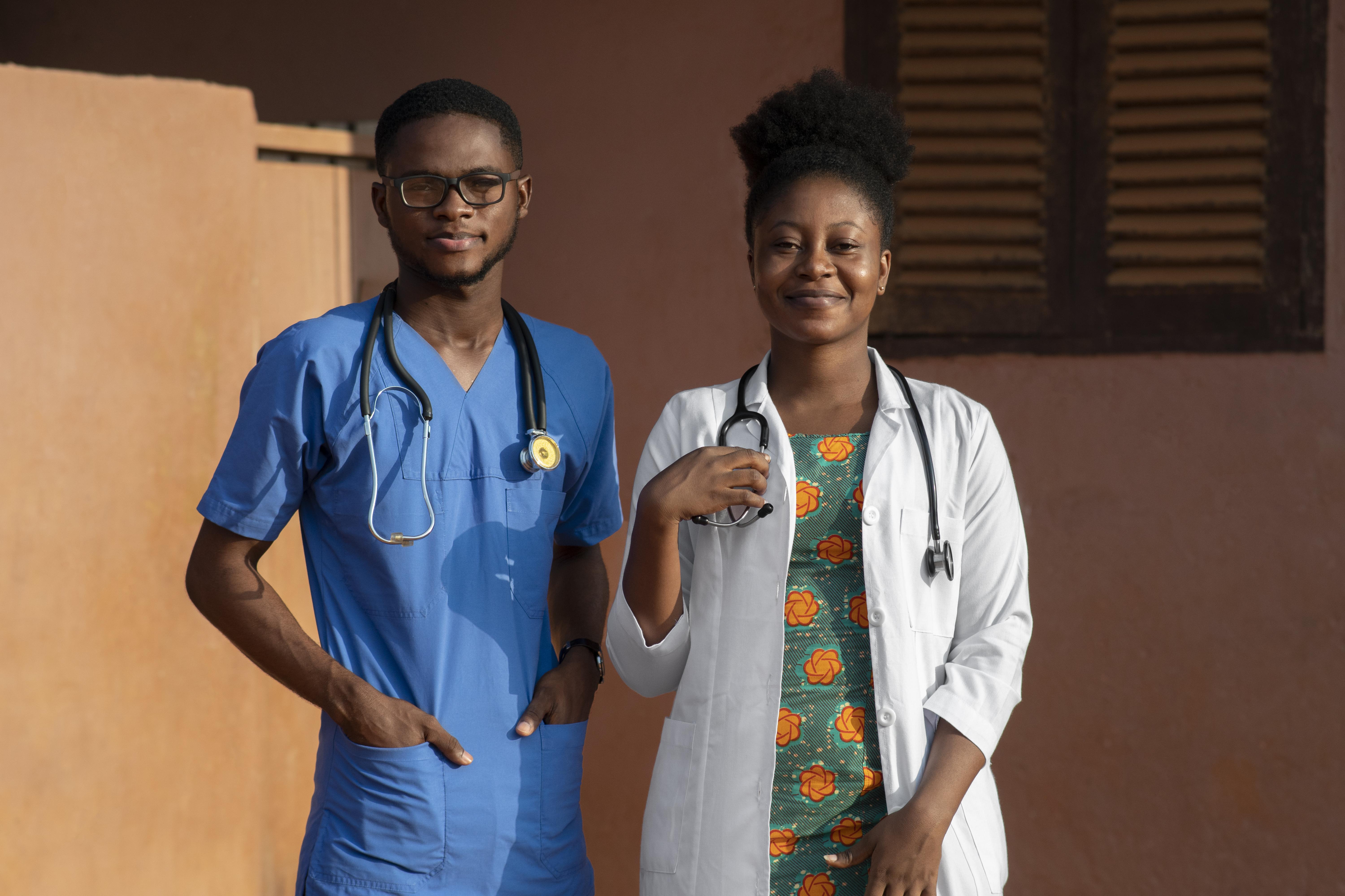 Doctor taking care of patient
