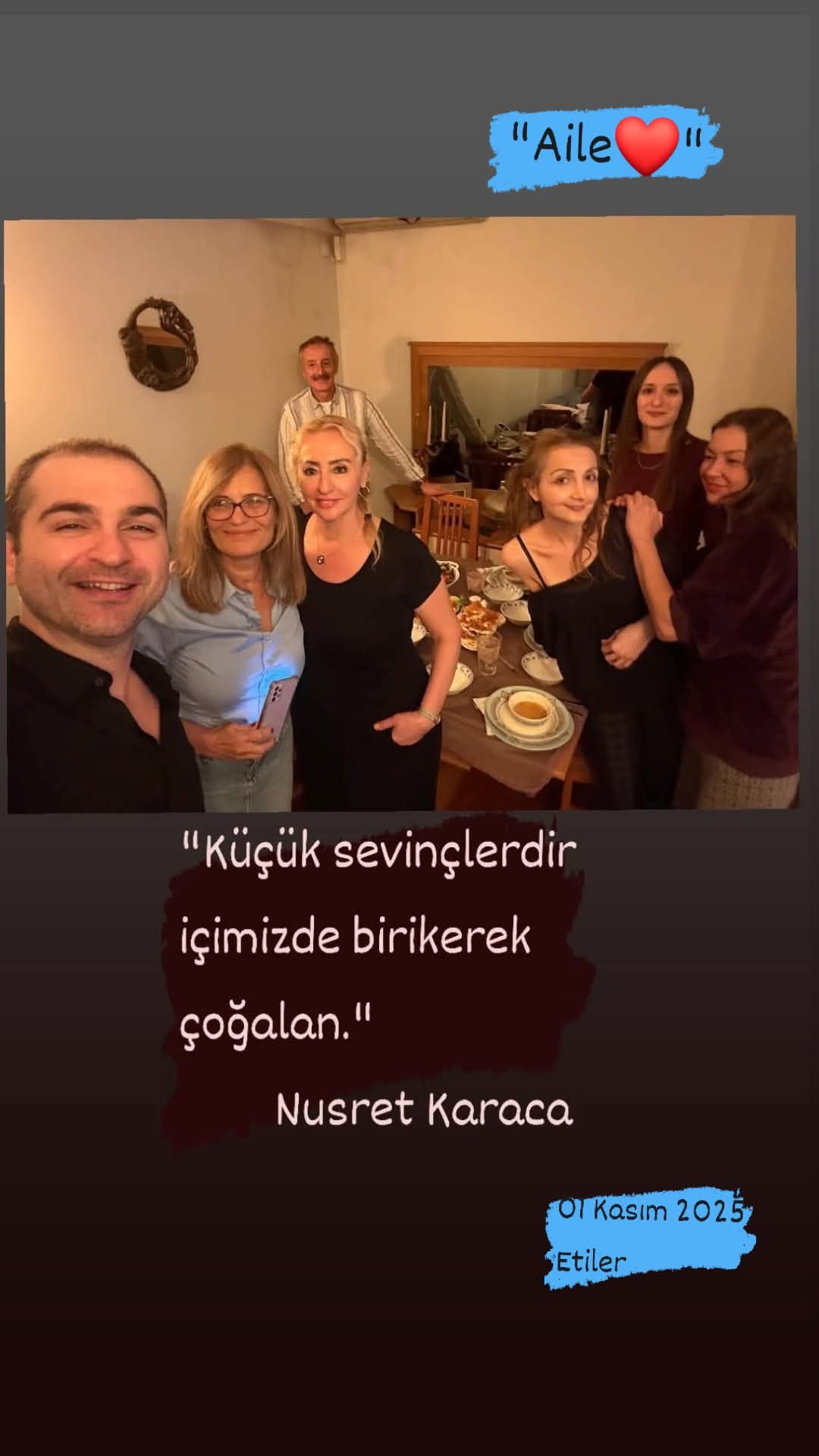 Aile'den Bir Kare.