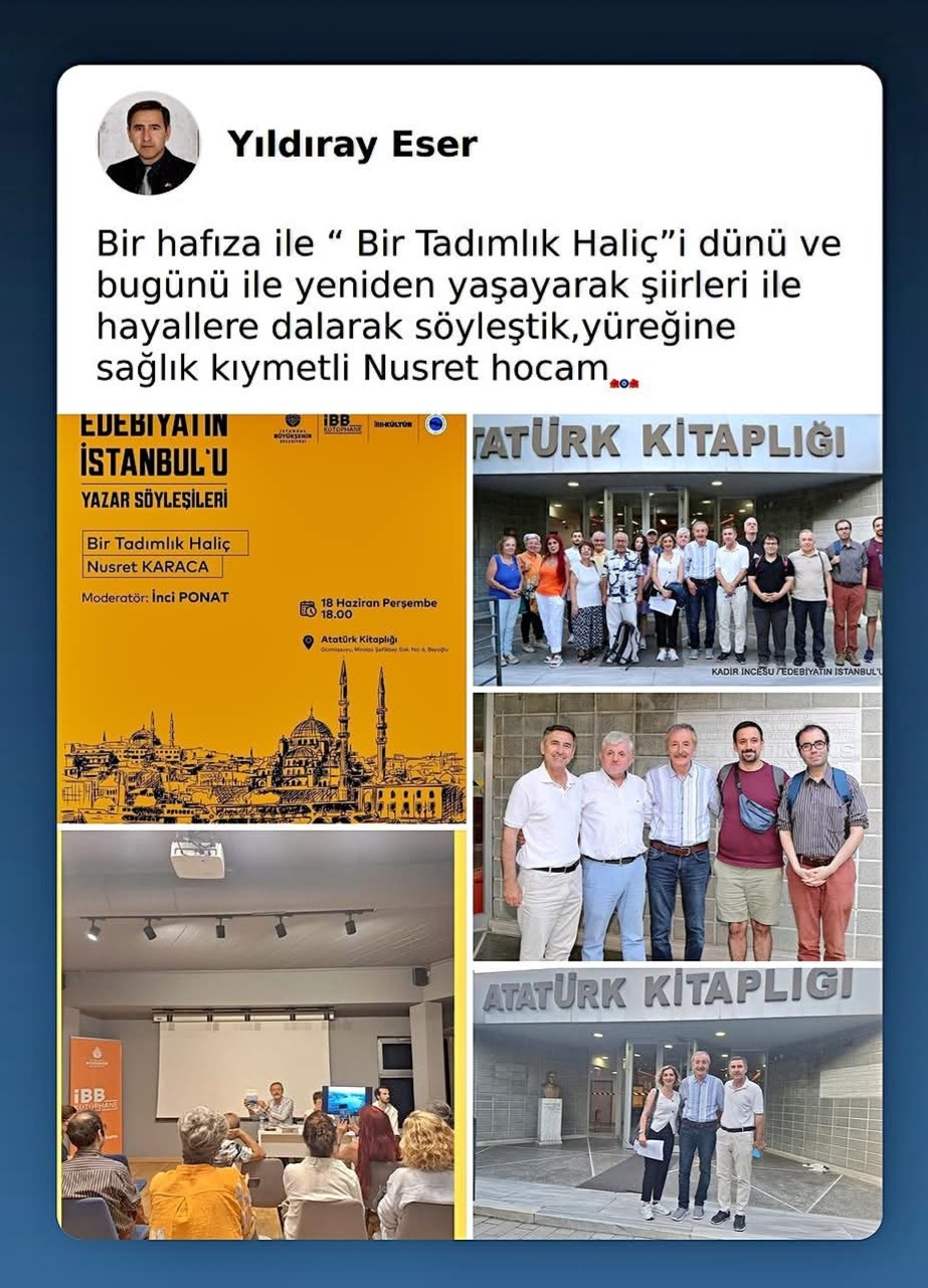 Öğrencim Yıldıray Eser'den.