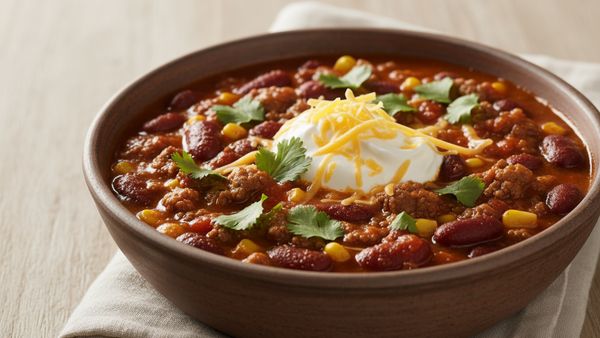 Lean and Hearty Three-Bean Beef Chili