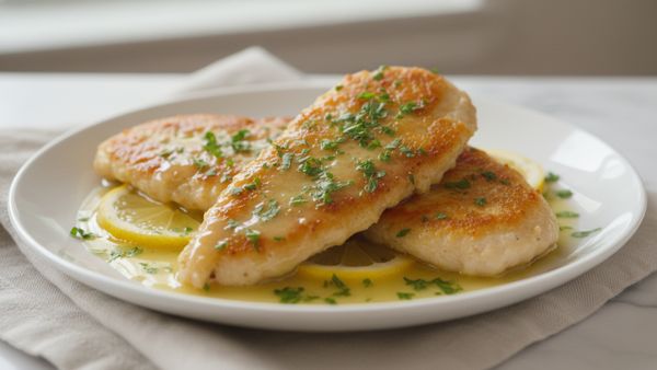 Lighter Lemon Herb Chicken Francese