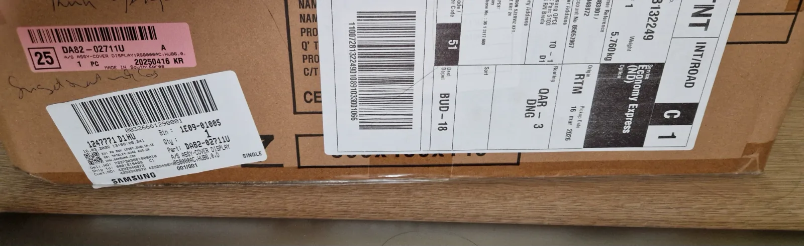 Eredeti Samsung Family Hub 6.0 kijelző (DA82-02711U) 2