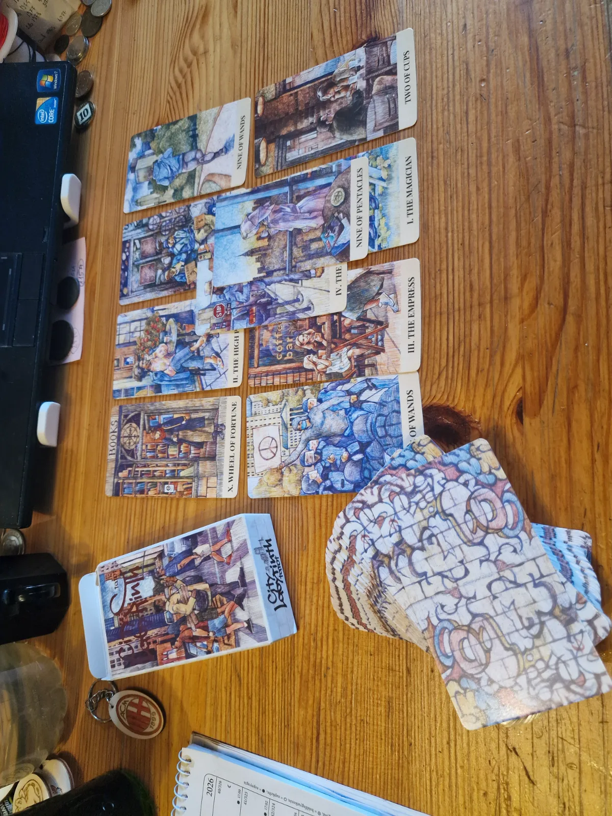 Városi labirintus tarot kártya 1