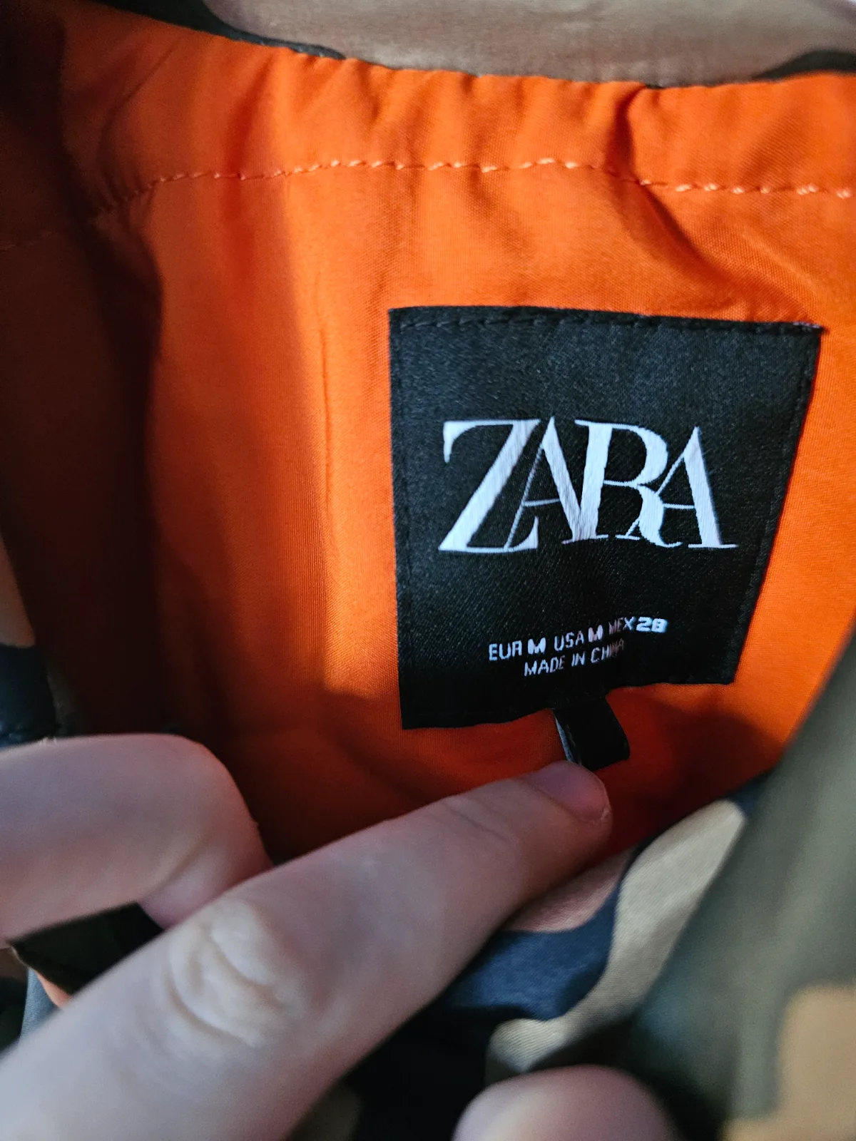 Terepmintás rövidített zara dzseki 2