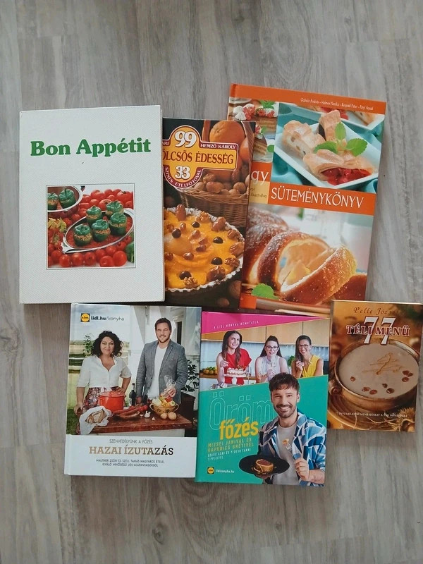 Szakács- és süti recepteskönyvek kedvezményesen 1