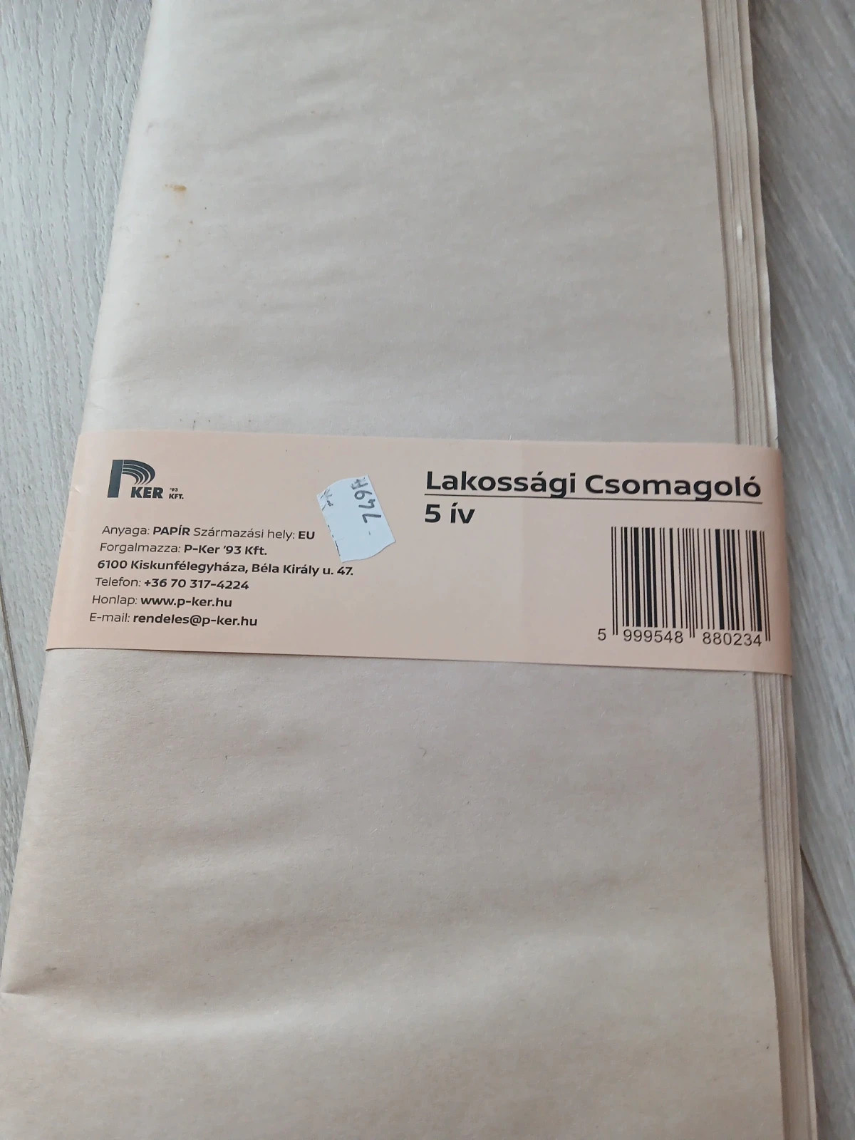 Lakossági csomagoló 5 ív 2