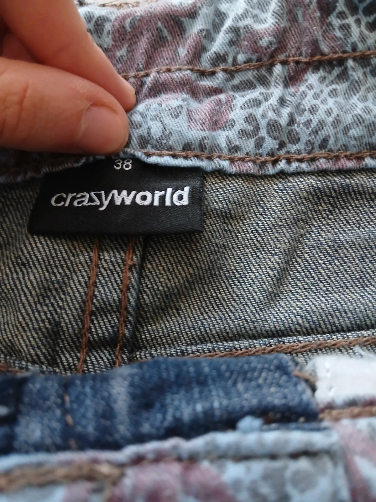 Crazy World 38-as vintage farmerszoknya 👗 4