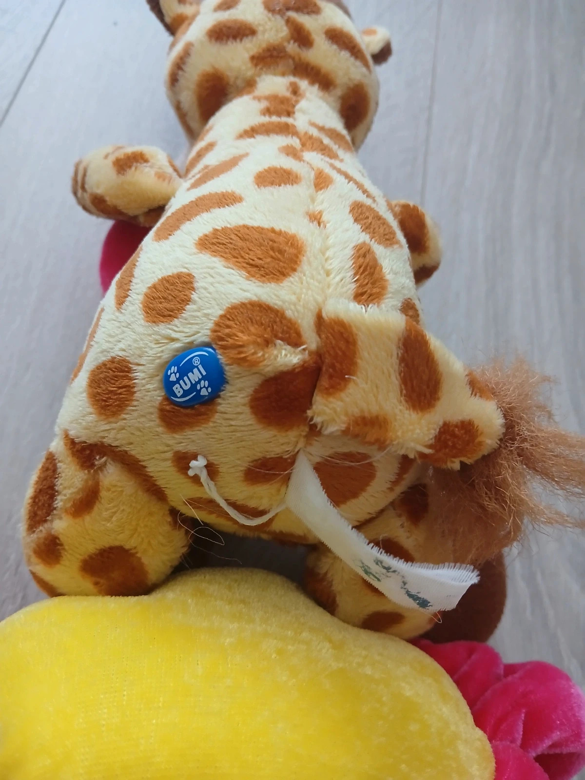 Virágos zsiráf plüss 4