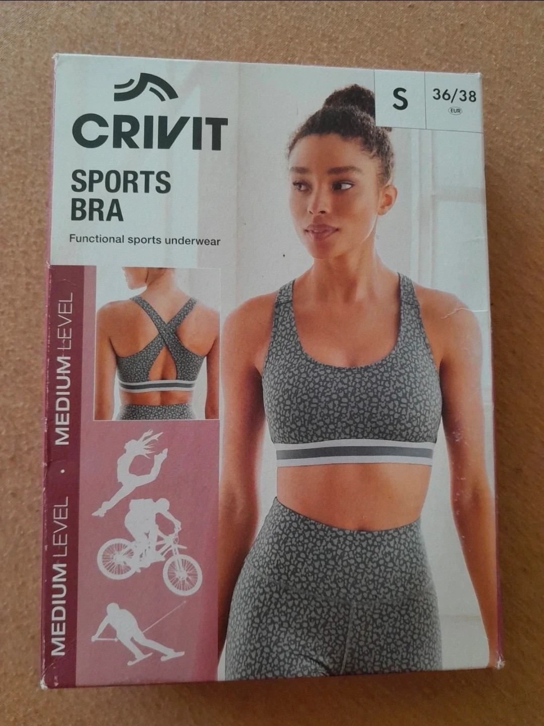 Crivit sportmelltartó 36/38 2