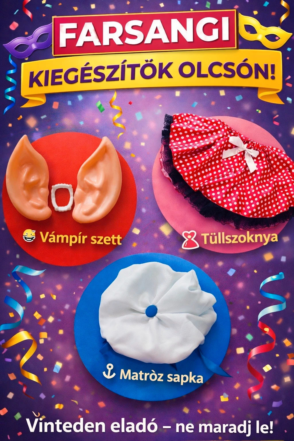 Vámpírszett: fülek és fog 4