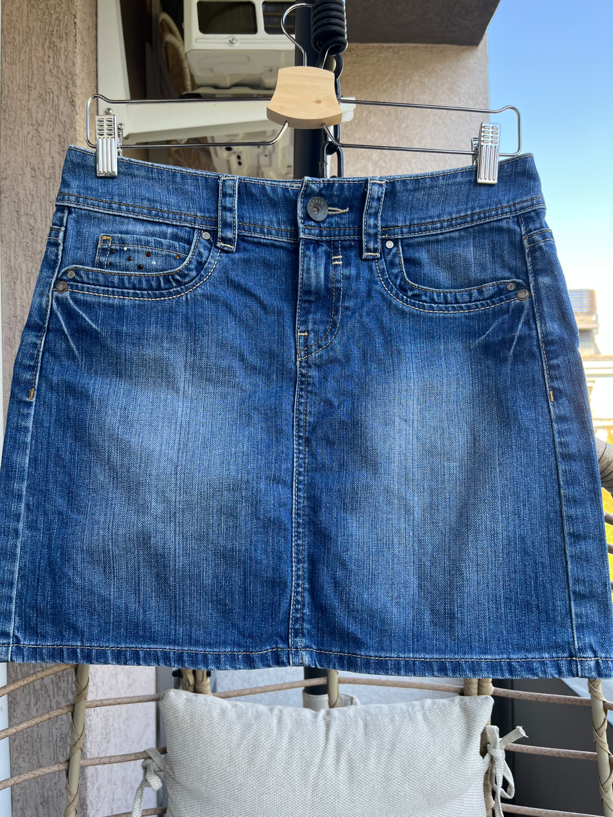 Esprit strasszos farmer szoknya 1