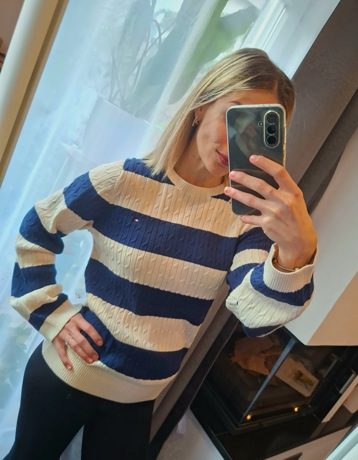 Tommy Hilfiger csavart-kötött pulóver 2