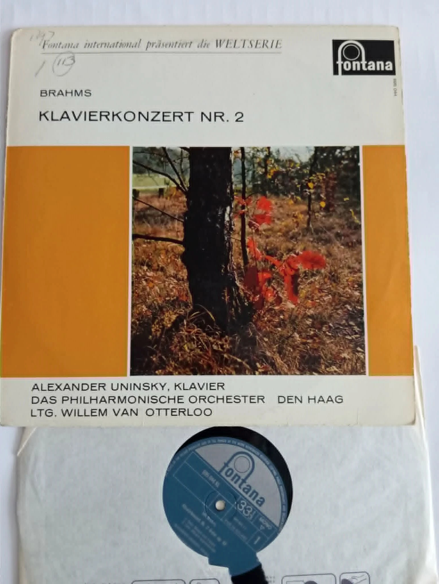 Brahms - Uninsky, Van Otterloo - Klavierkonzert Nr. 2 (LP, Album, Mono)(11527) 1