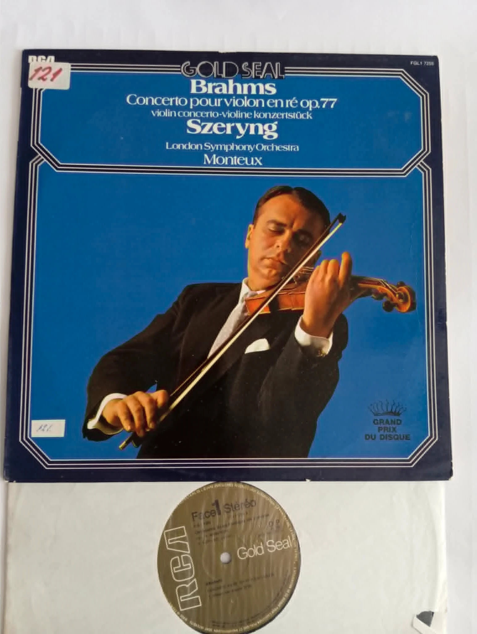 Brahms - Szeryng, Monteux, London Symphony Orch. - Concerto Pour Violon En Ré Op.77 (LP)(11528) 1