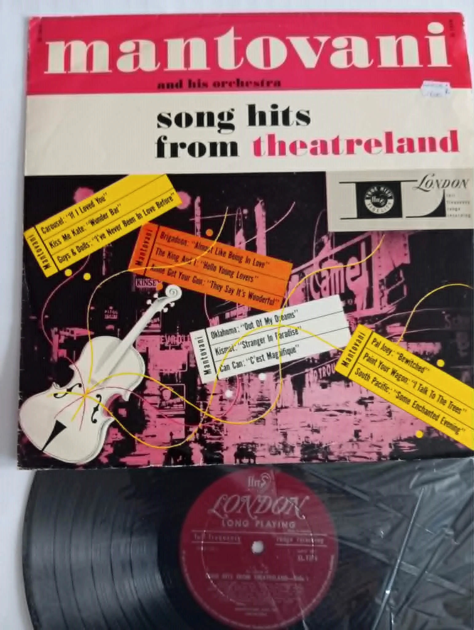Mantovani And His Orchestra - Song Hits From Theatreland (LP, Album, Mono)(11528) 1