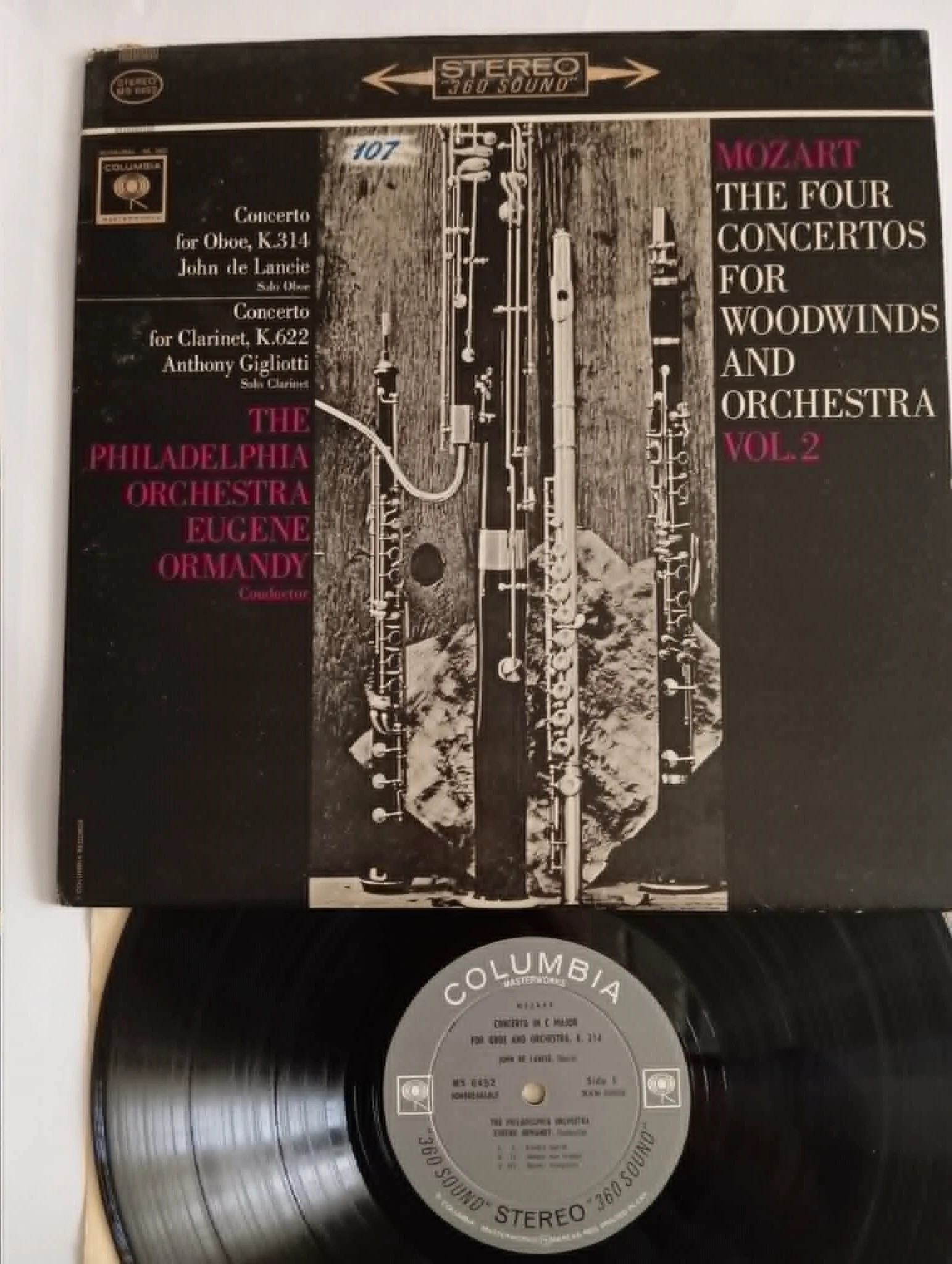 Mozart,Ormandy - The Four Concertos For Woodwinds And Orchestra Vol. 2 (LP)(115ND1) 1