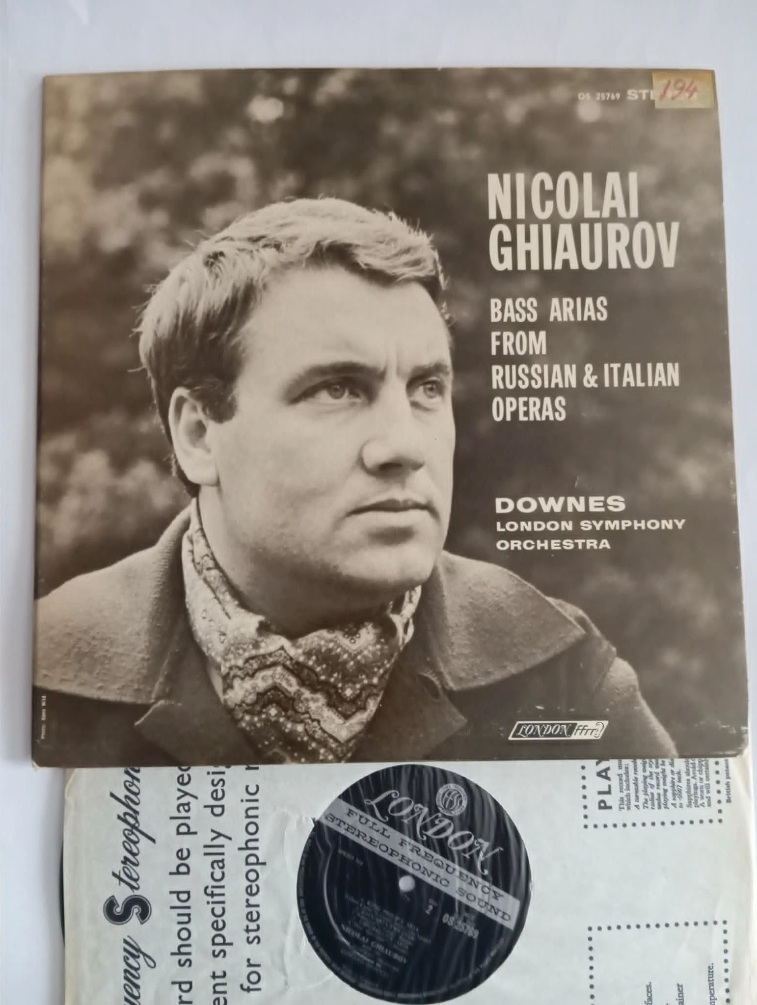 Nicolai Ghiaurov, Downes,- Bass Arias From Russian & Italian Operas (LP, Album)(115ND1) 1
