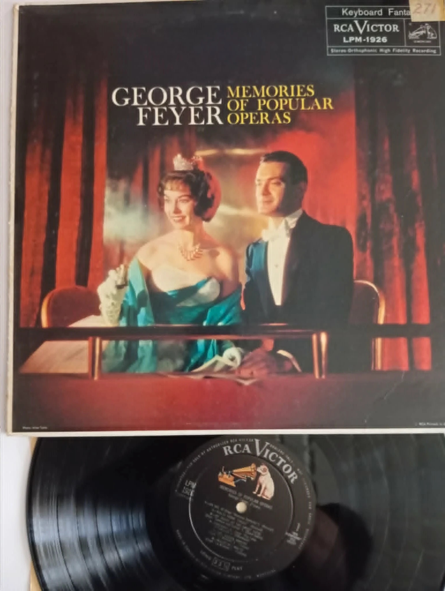 George Feyer - Memories Of Popular Operas (LP, Album, Mono)(LP)(115ND1) 1